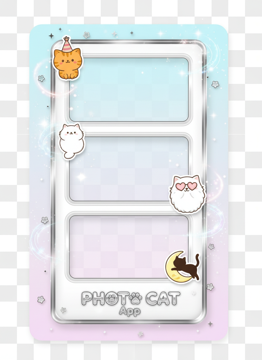 AI-generated Photo Cat frame